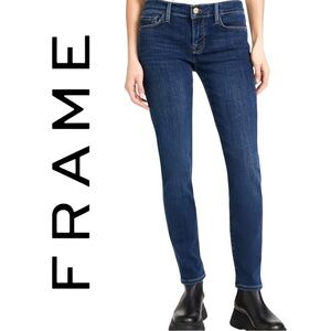 Frame Le Garçon Comfort Stretch Denim Jeans Mid Rise Boyfriend Ankle Sz 26